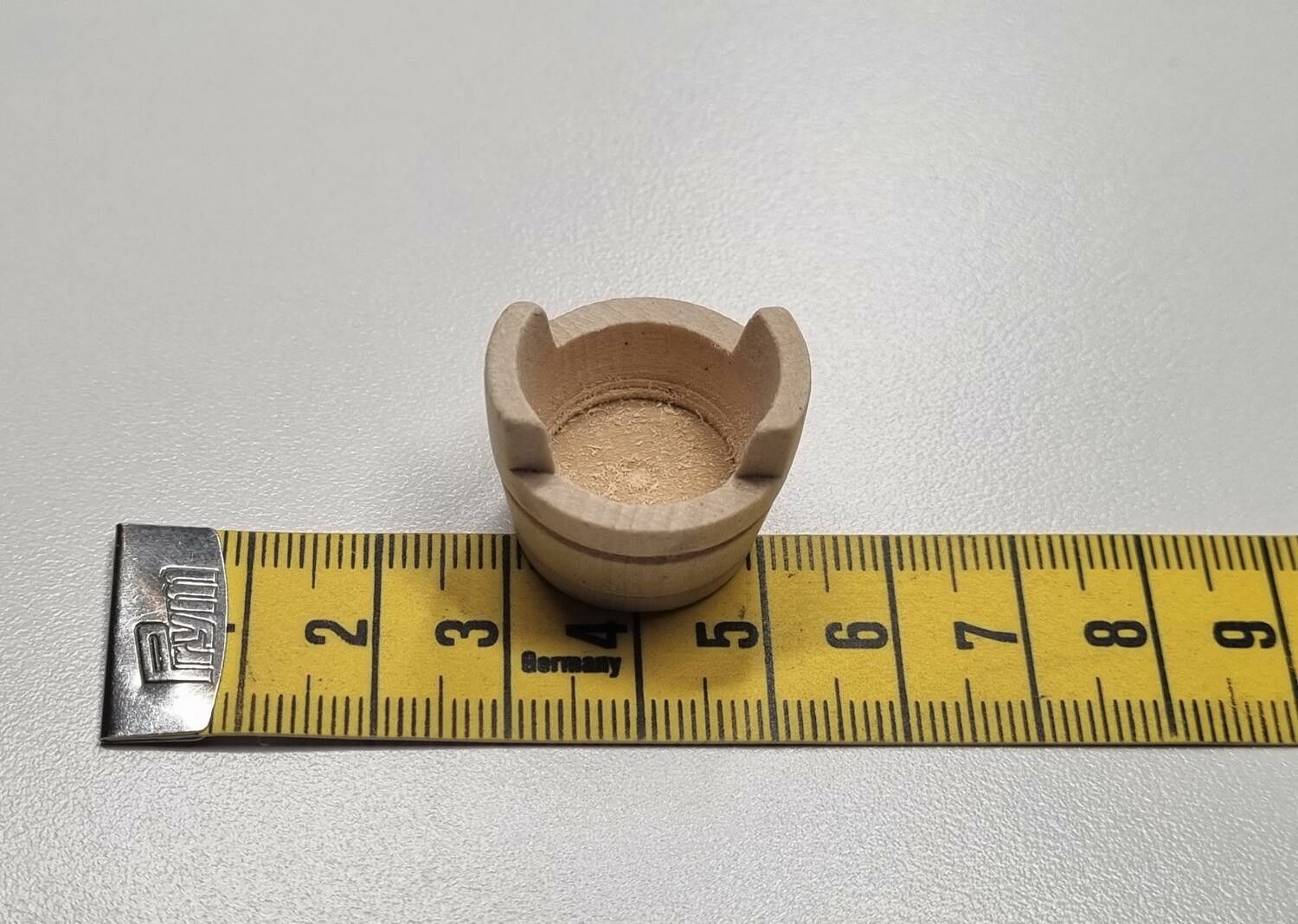 Balja, badbalja i trä - Miniatyr till dockskåp, tittskåp med mera