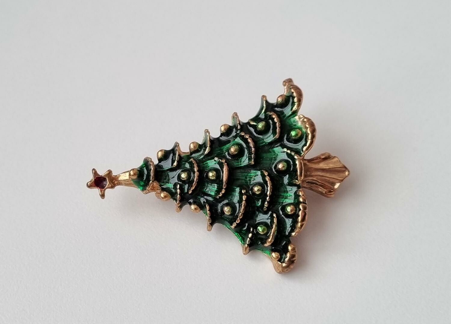 Brosch Julgran. Julgransbrosch
