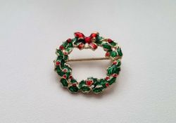Brosch julkrans. Julkransbrosch
