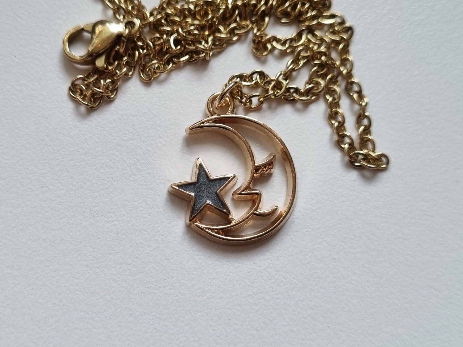 Halsband Måne med stjärna