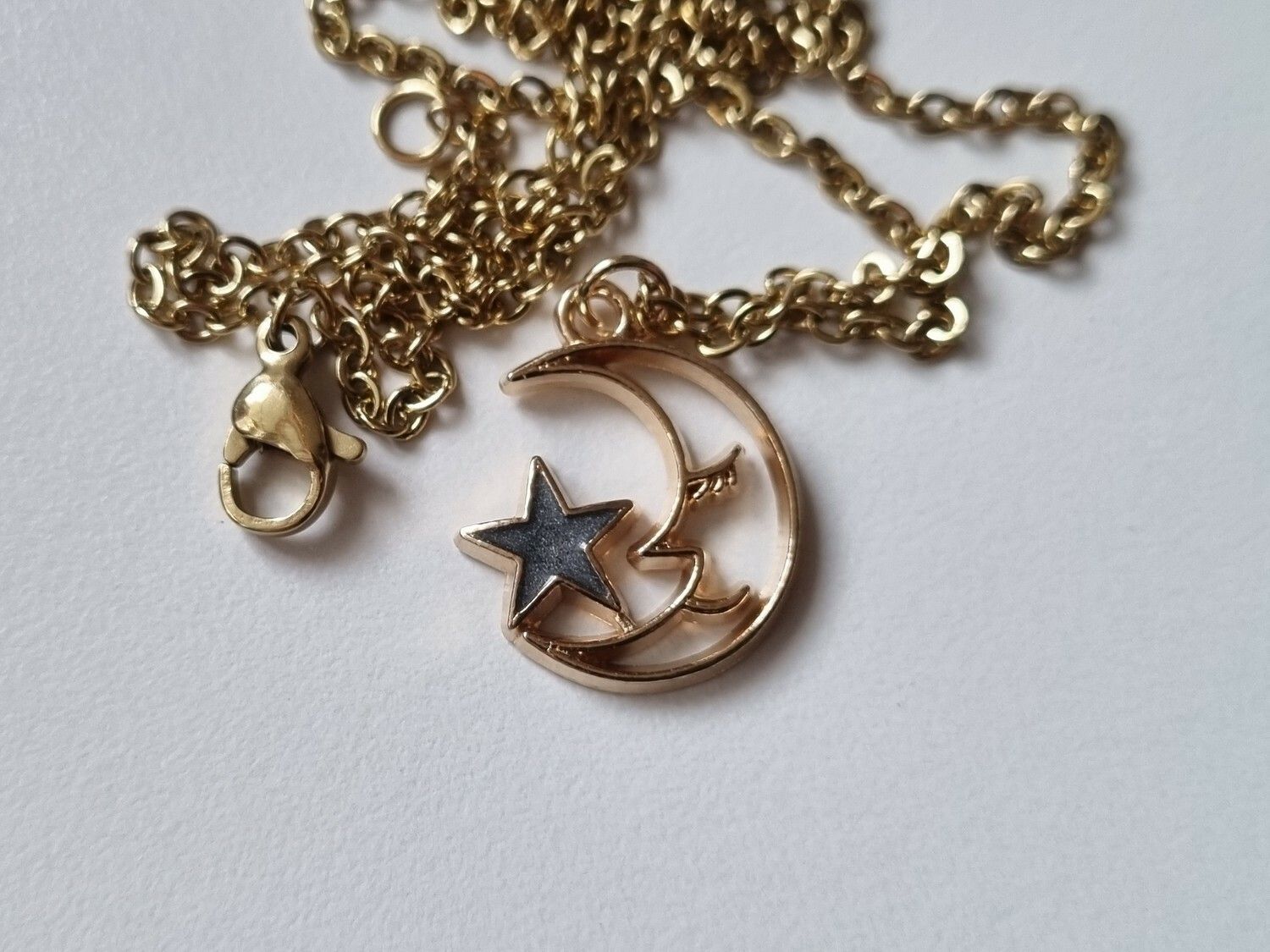 Halsband Måne med stjärna