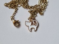 Halsband Vit Katt