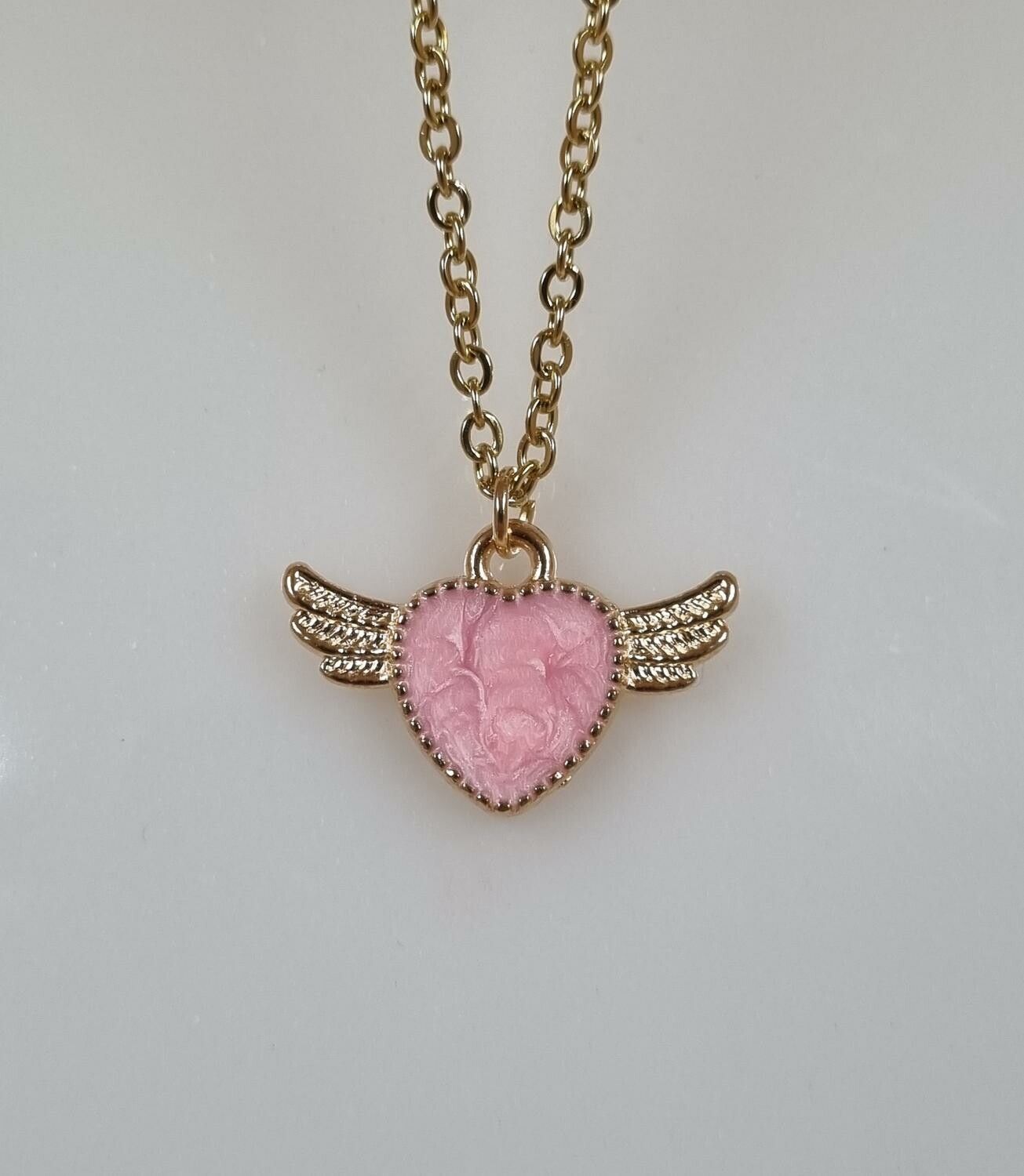 Halsband Rosa hjärta