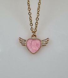 Halsband Rosa hjärta