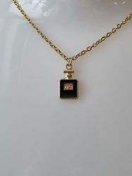 Halsband med parfymflaska (45cm lång kedja)