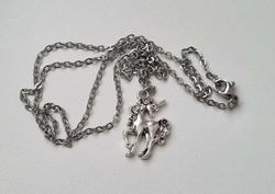 Halsband (55 cm) med en Enhörning / berlock / charm