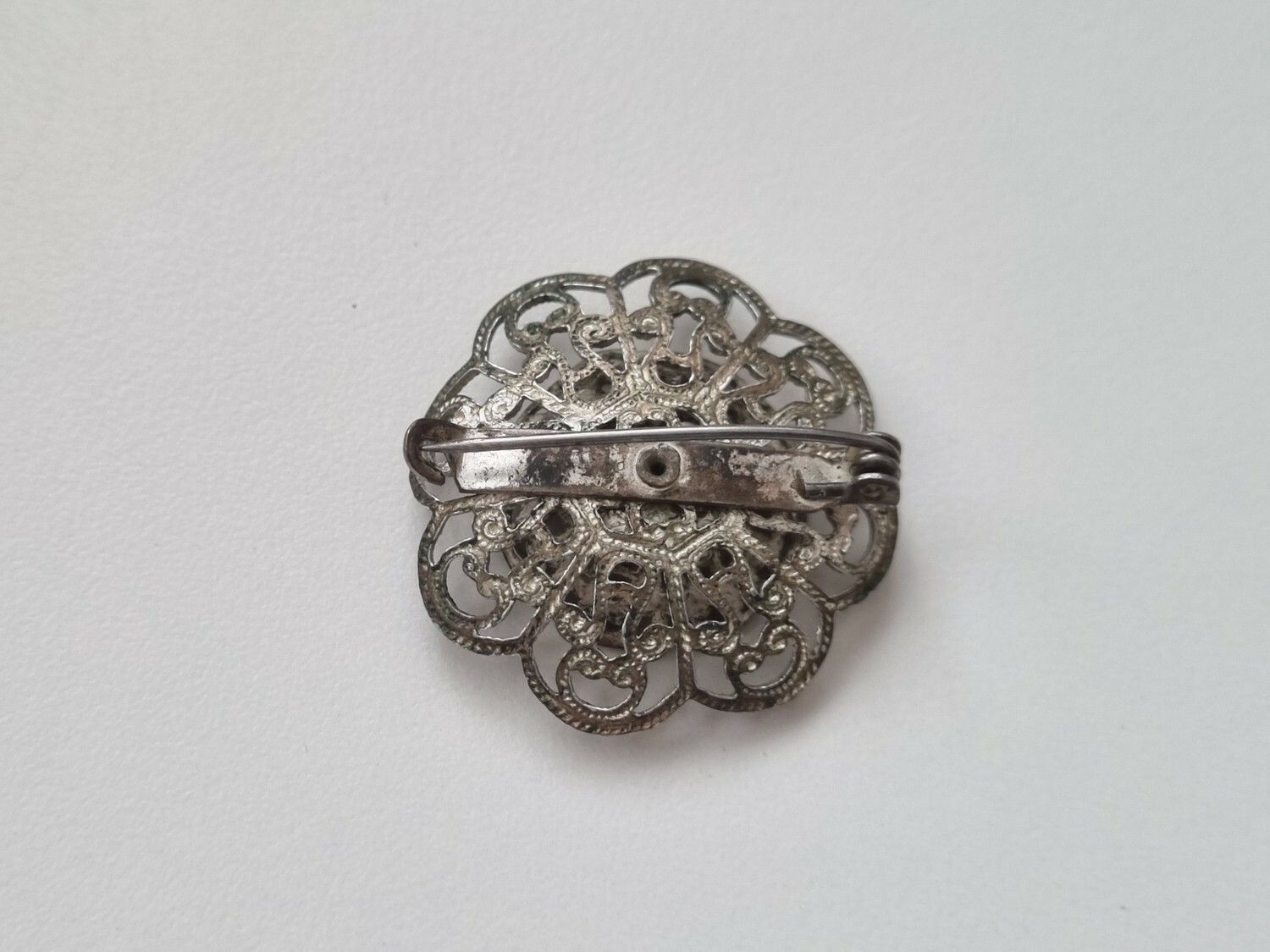 Brosch blomma, blombrosch i metall
