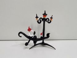 Liten gondol / gondoljär med en lampa