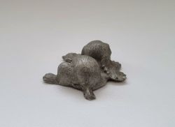 Söt liten hund i tenn - Spoontiques 1979