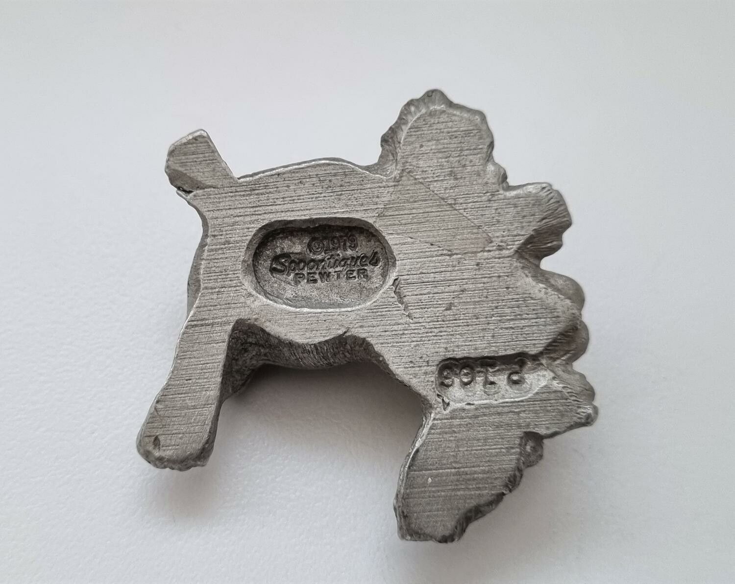 Söt liten hund i tenn - Spoontiques 1979