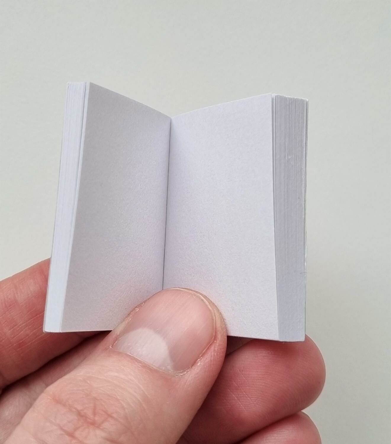 1 st Miniatyrbok, minibok för tittskåp / dockskåp med mera (bok 9)