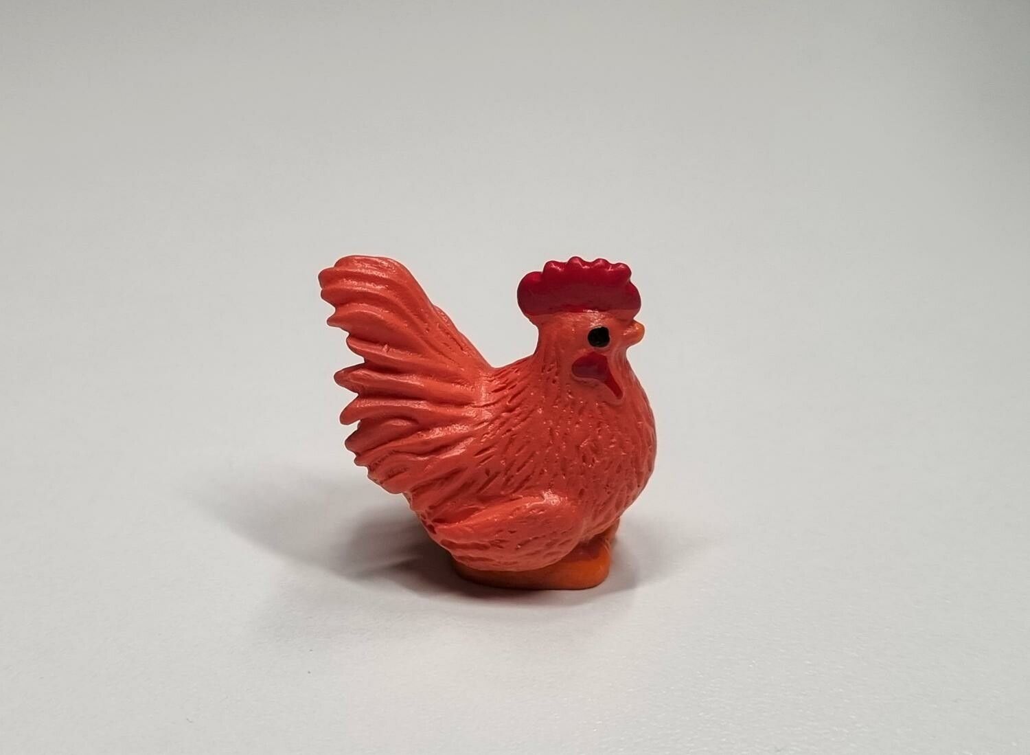 Höna, minihöna. Miniatyr för dockskåp, tittskåp med mera