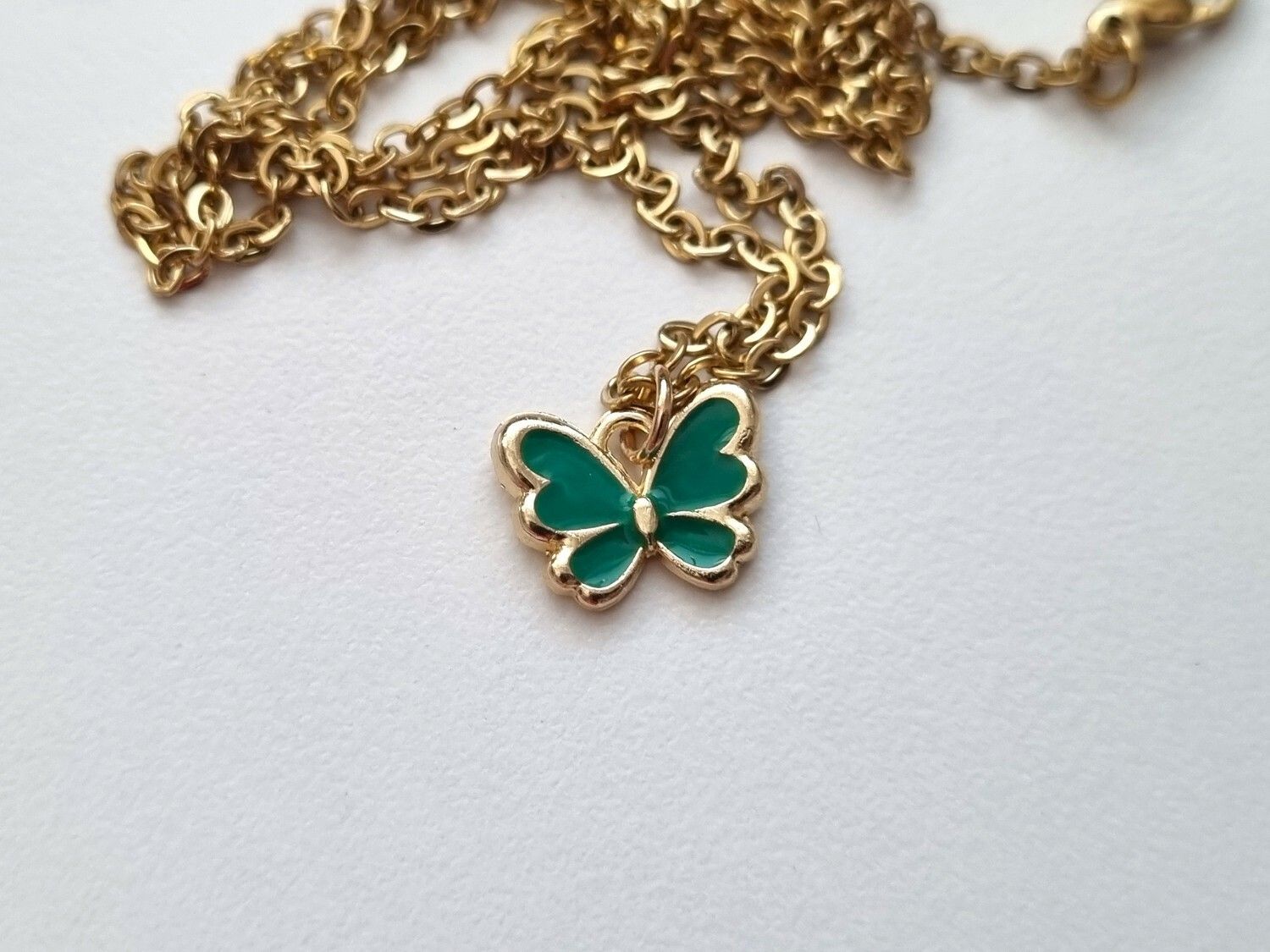 Halsband Grön Fjäril