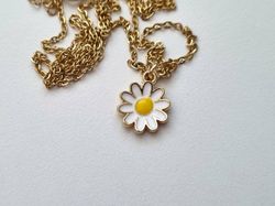Halsband Vit Blomma