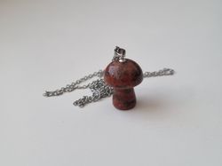 Halsband Svamp i sten (rostbrun)