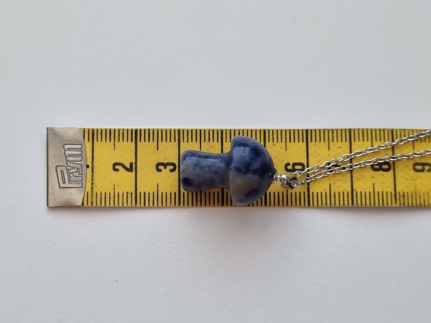 Halsband Svamp i sten (blå/grå)