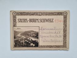 Häfte med 10 st äldre oskrivna vykort SACHS-BUHM.SCHWEIZ 1944