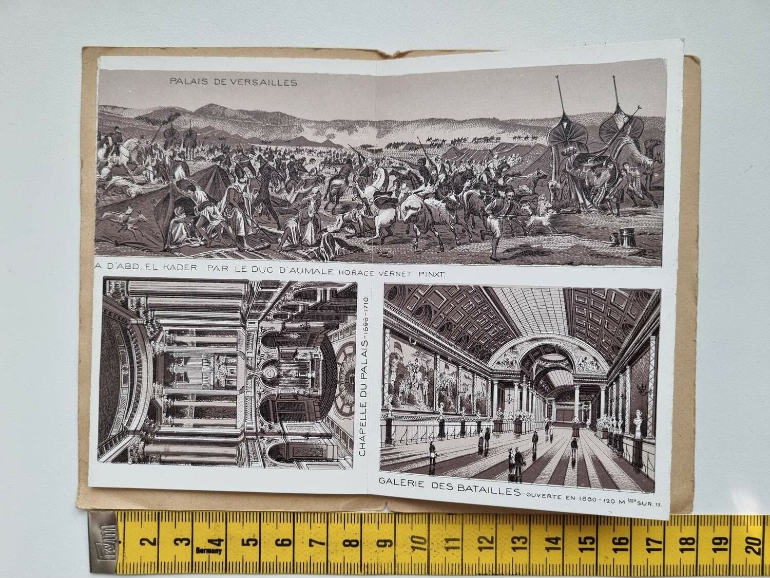 Häfte med 22 små bilder, Frankrike VERSAILLES & TRIANON