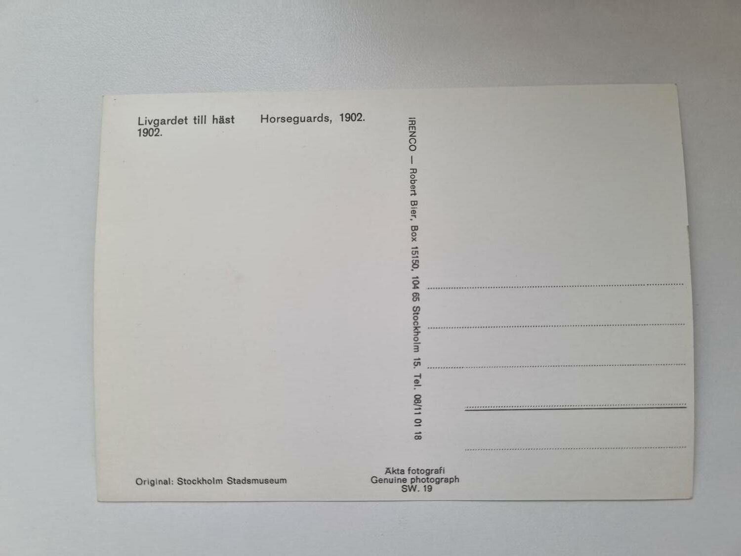 Vykort - Livgardet till häst 1902
