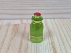 1 st flaska miniatyr, miniflaska till dockskåp, tittskåp
