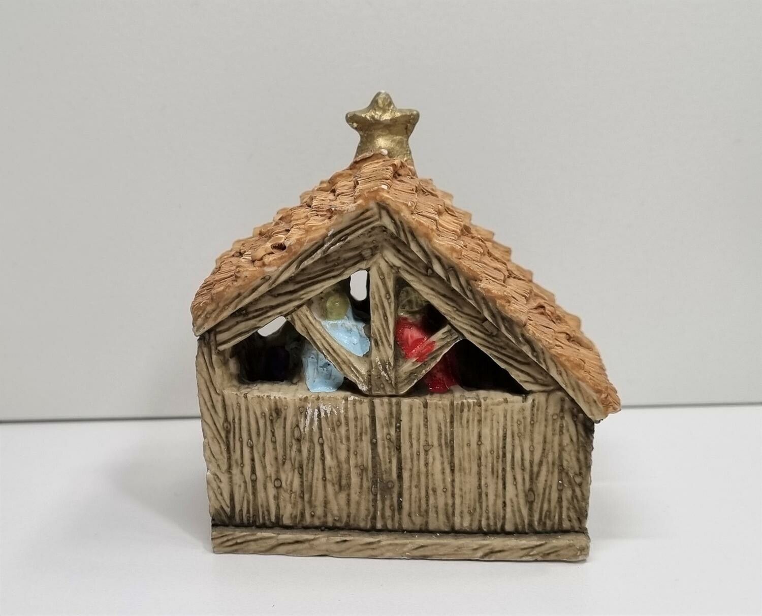 Miniatyrhus, minihus / julkrubba - Öppningsbart (hus nr 111)