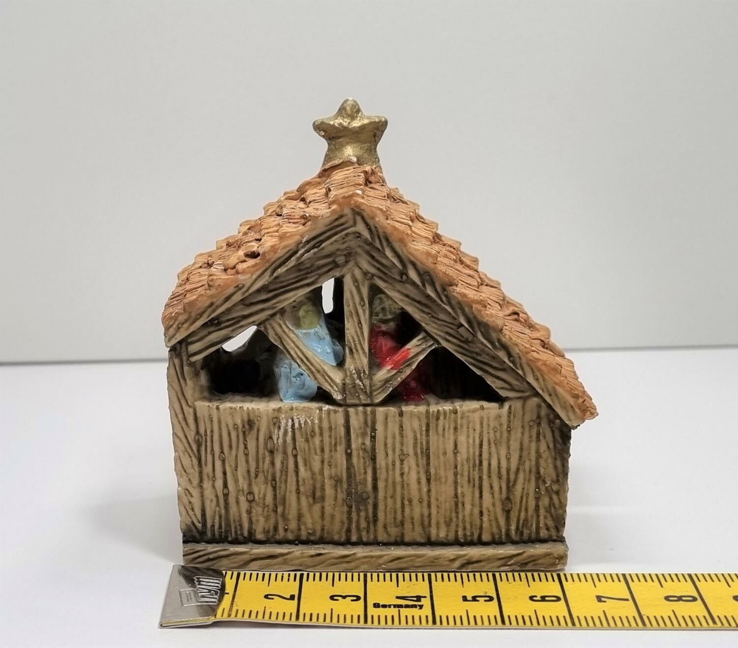 Miniatyrhus, minihus / julkrubba - Öppningsbart (hus nr 111)