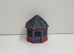 Miniatyrhus, minihus - Rött lusthus (hus nr 33)