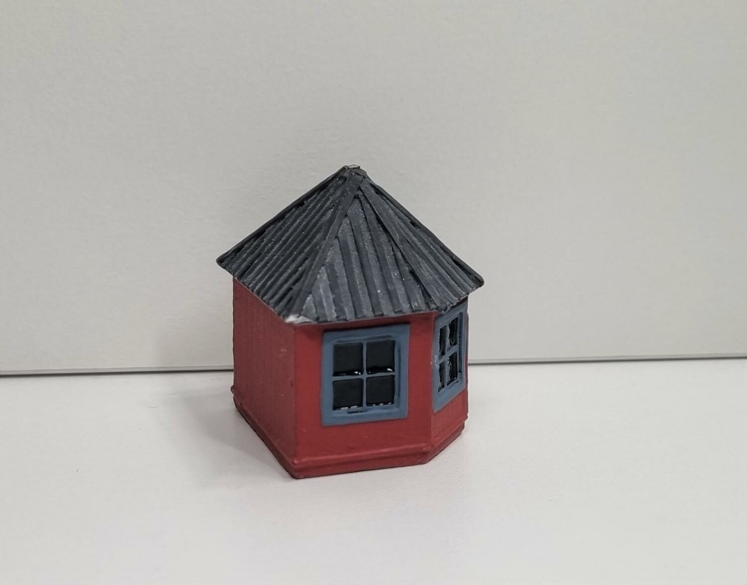 Miniatyrhus, minihus - Rött lusthus (hus nr 33)