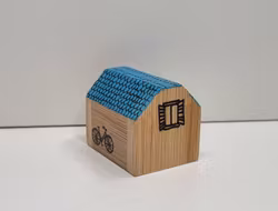 Miniatyrhus, minihus i trä / pennvässare (hus nr 123)