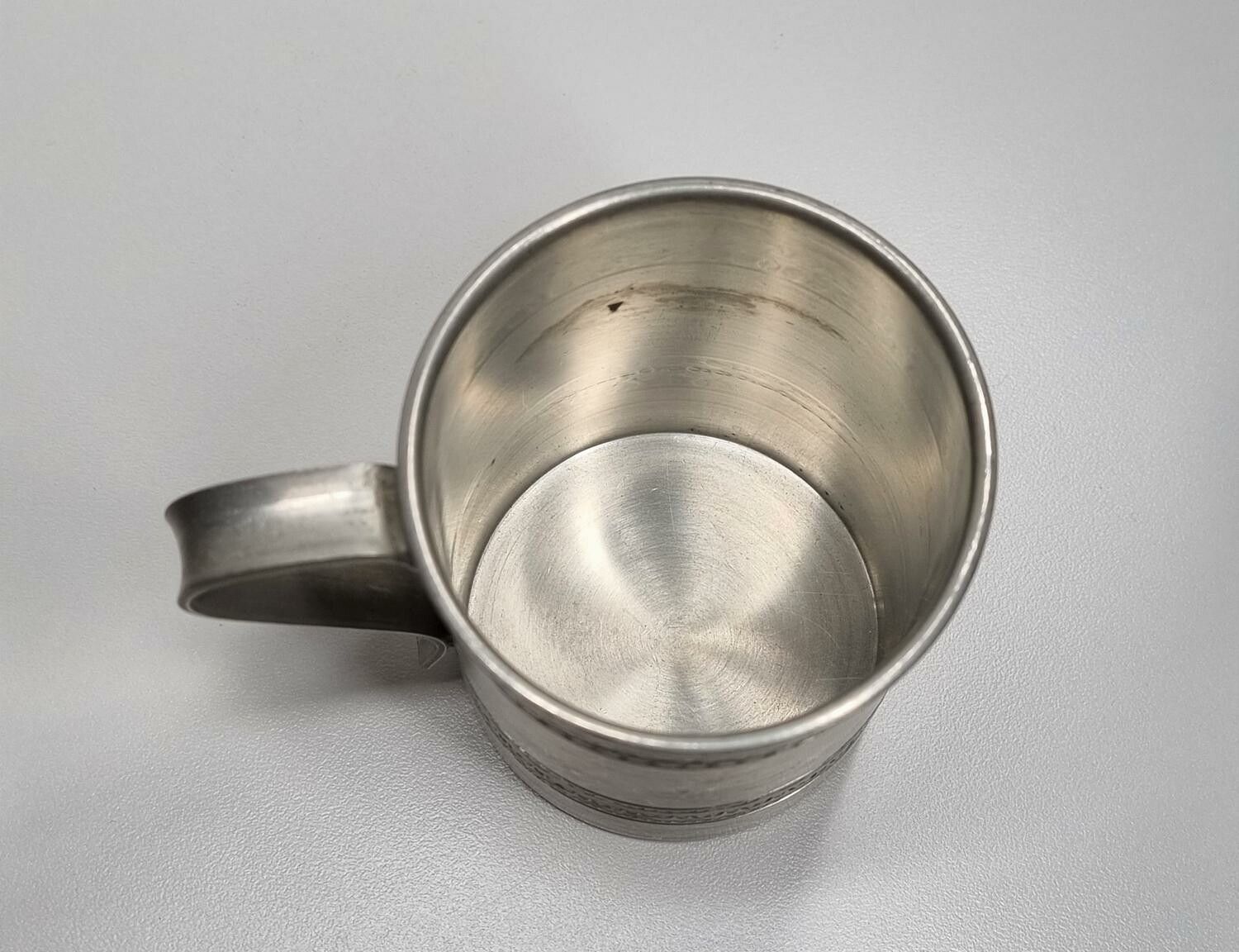 Kopp / mugg i tenn. Skanderborg tenn