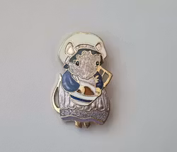 Pin / Brosch Mus, Stämpel: Fish HSB93