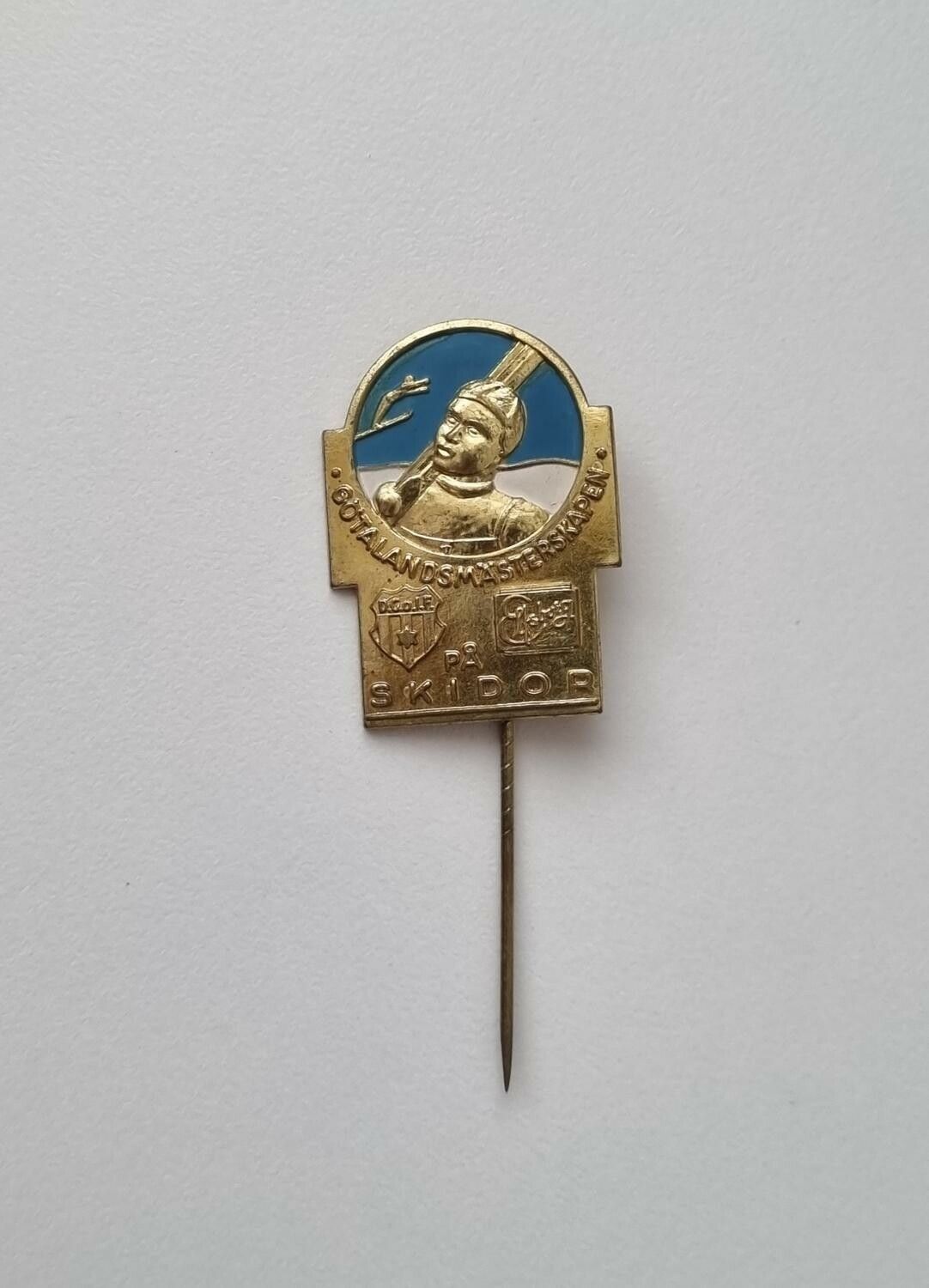 Götalandsmästerskapen på skidor. Pin / nålmärke