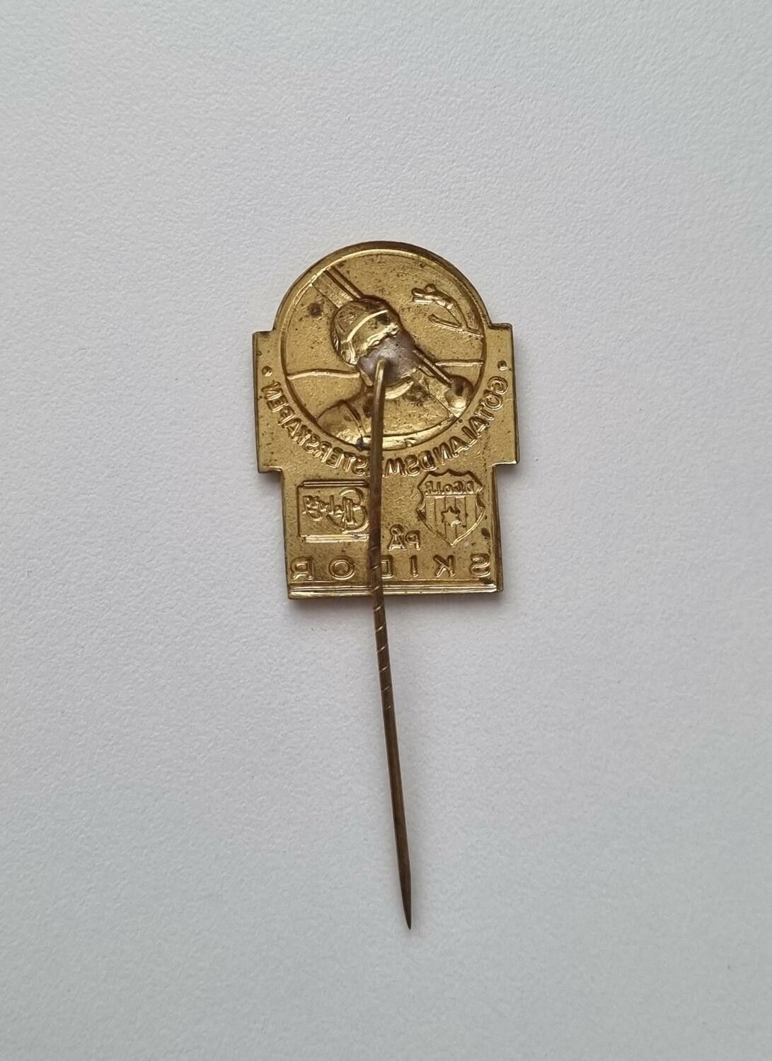 Götalandsmästerskapen på skidor. Pin / nålmärke