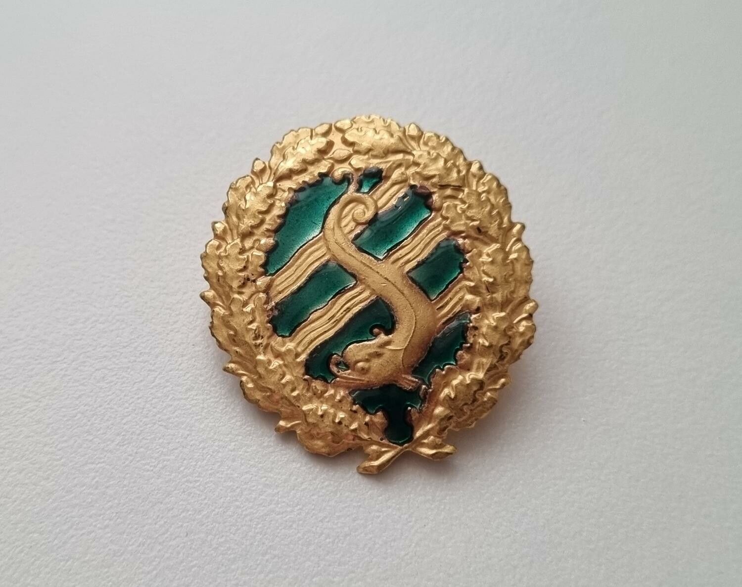 Simmärke, guldmagistern. Pin / nålmärke