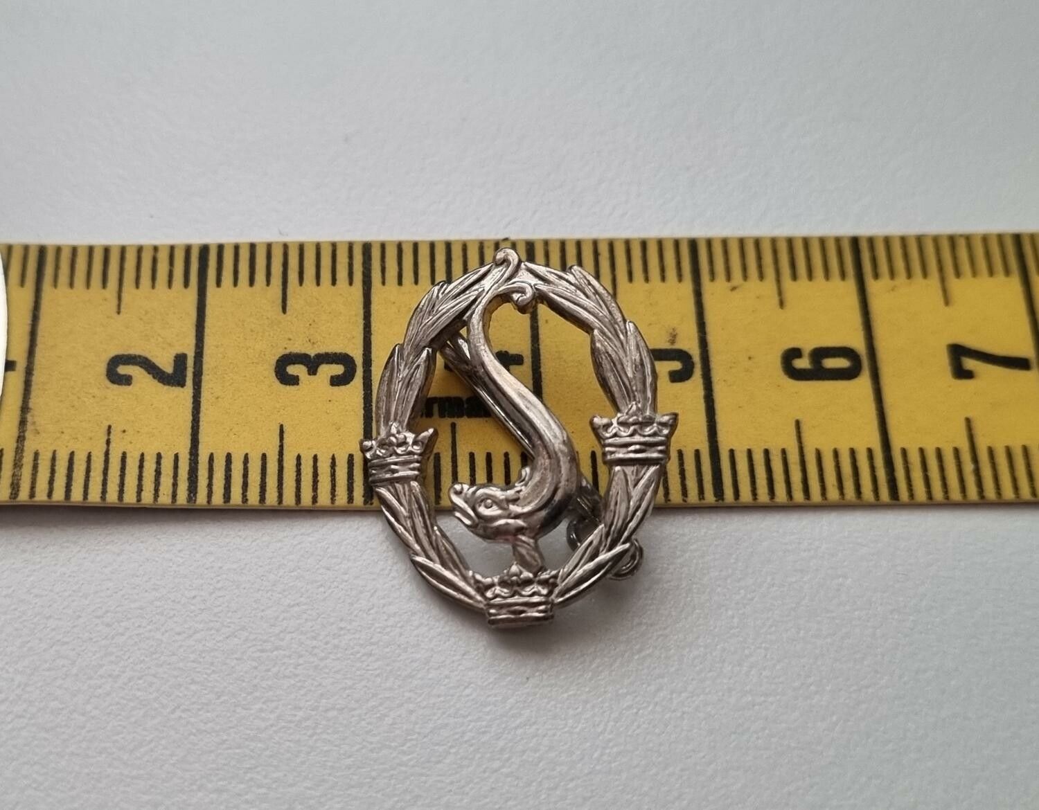 Simmärke Silvermärket. Pin / nålmärke