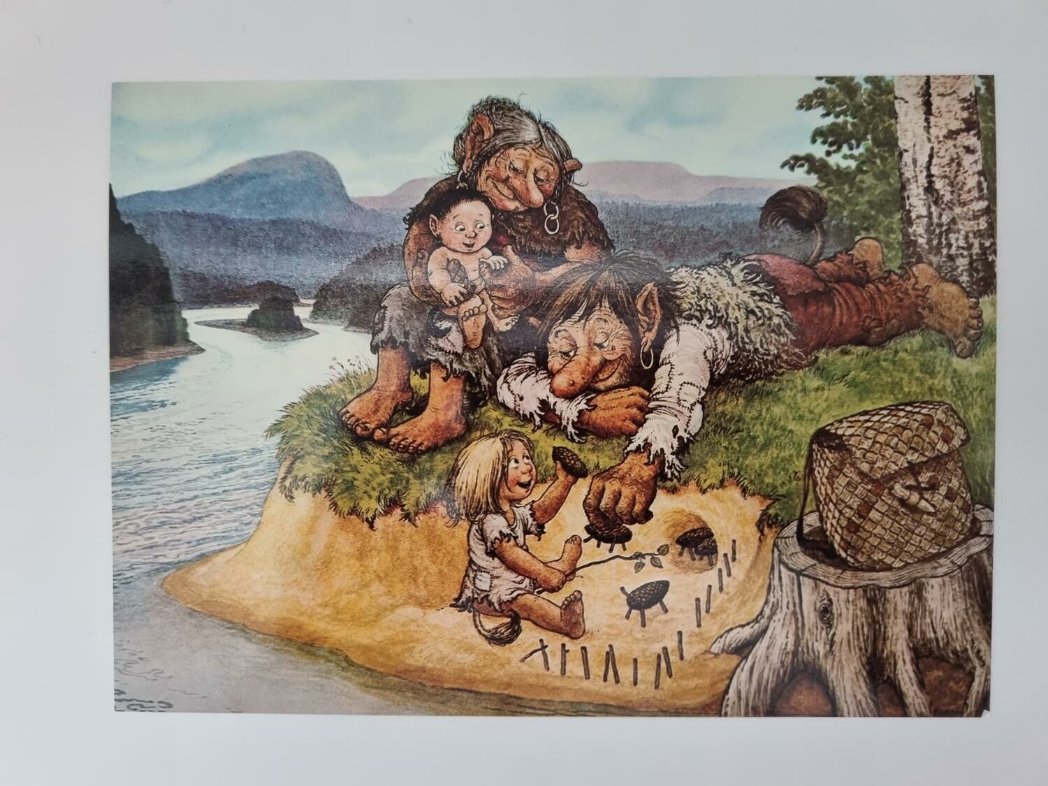Vykort - Rolf Lidberg, Familjelycka