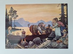 Vykort - Rolf Lidberg, Hemkomsten