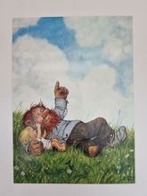 Vykort - Rolf Lidberg, Självporträtt