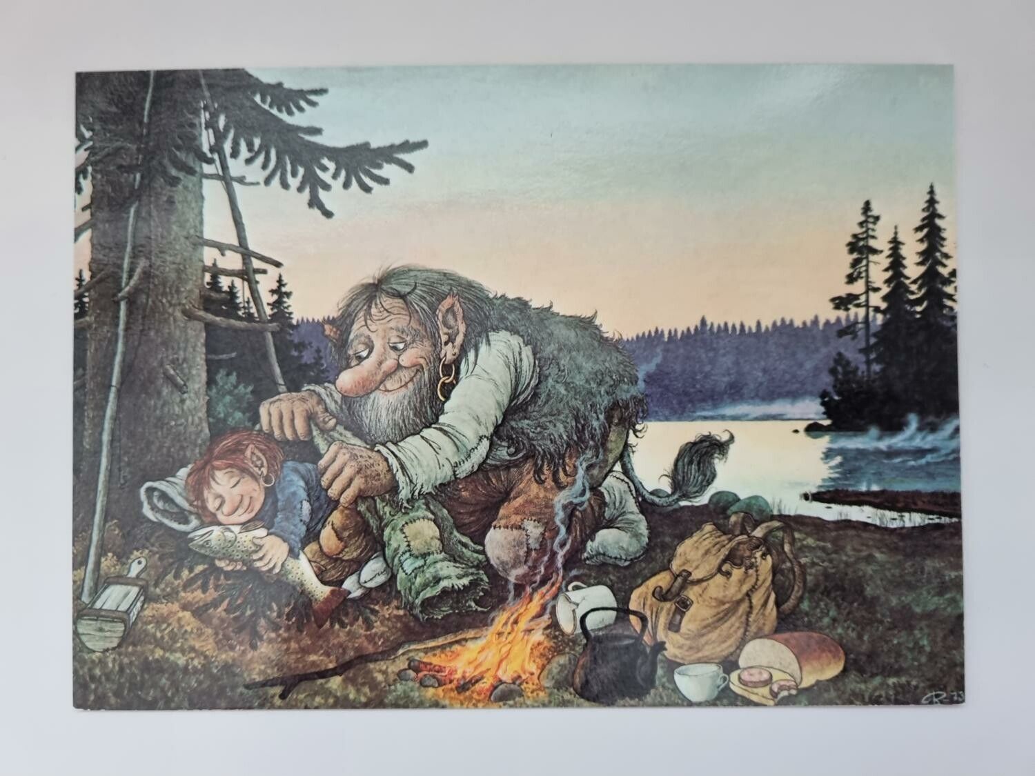 Vykort - Rolf Lidberg, Storfiskaren