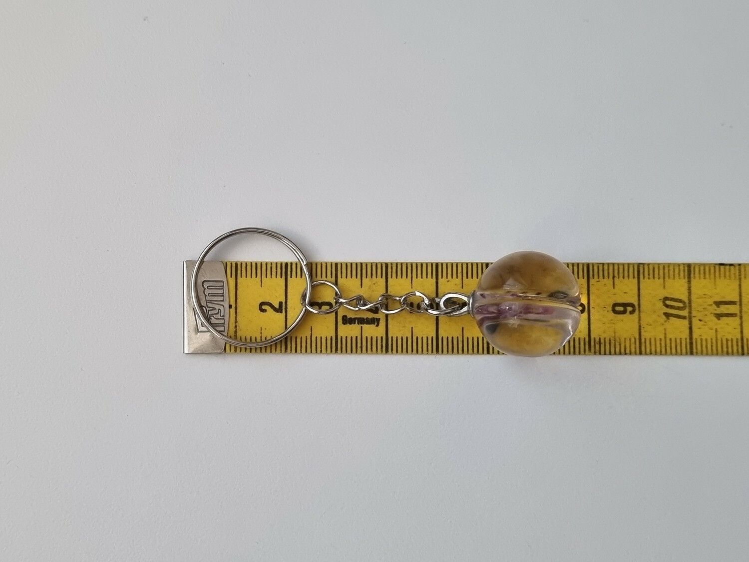Nyckelring Glasboll Glaskula (Lila)