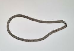 Silverfärgat halsband / halslänk (37,5 g)