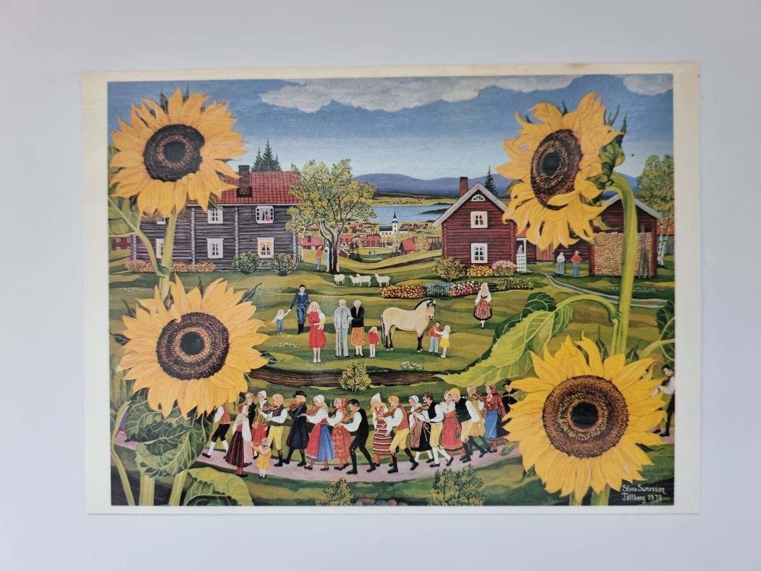 Vykort - Stina Sunesson, I solrostid