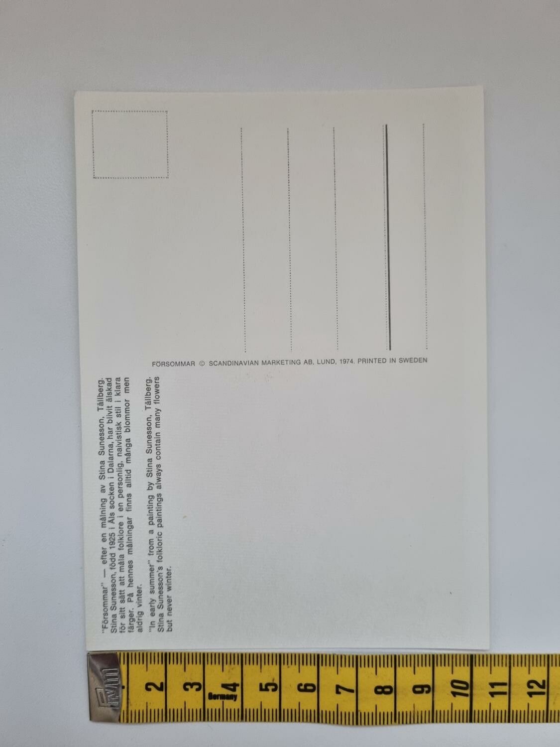 Vykort - Stina Sunesson, Försommar