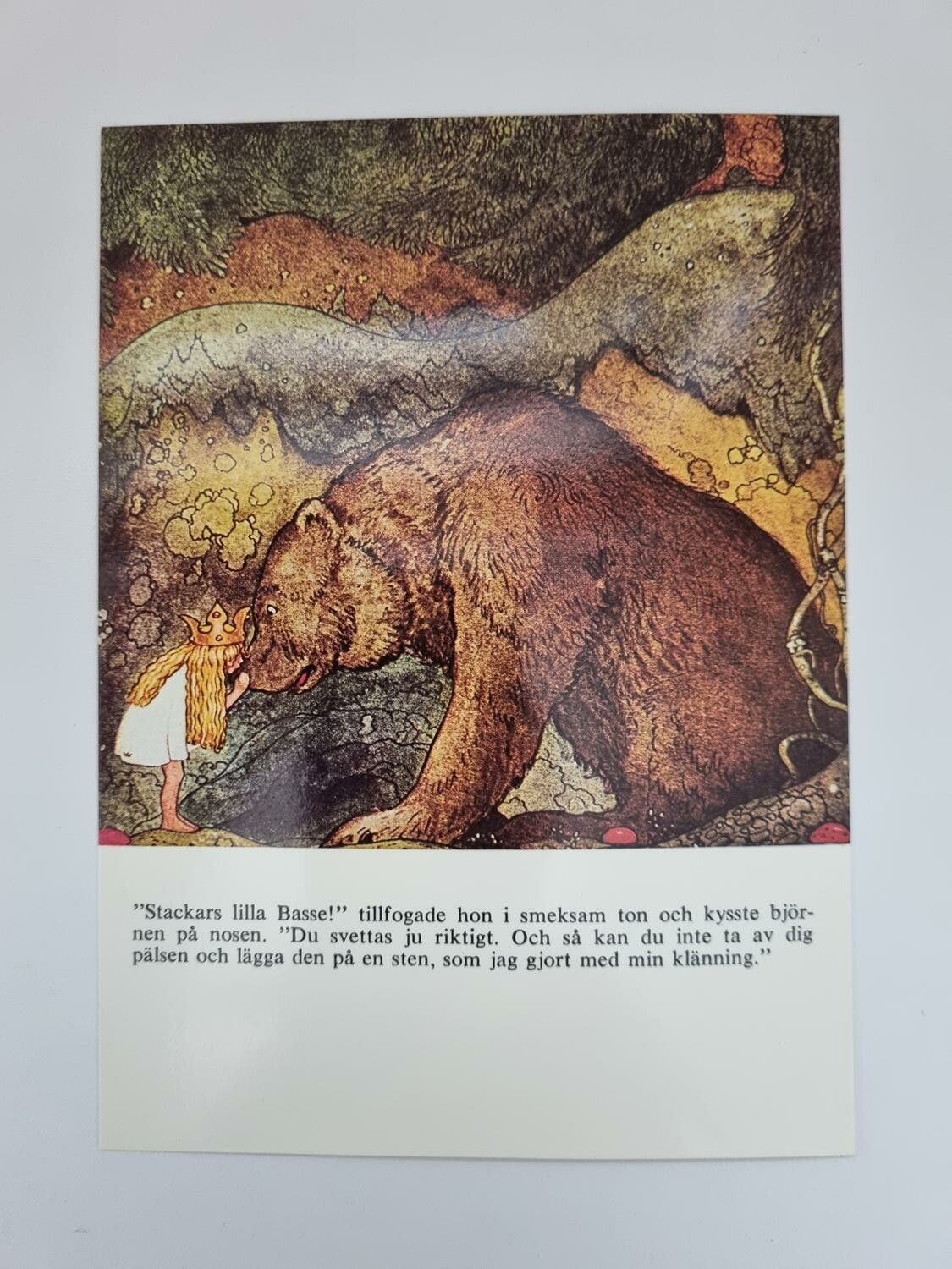 Vykort - John Bauer, Lilla Basse