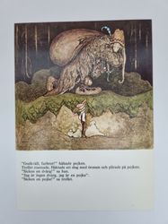 Vykort - John Bauer, Pojken och äventyret
