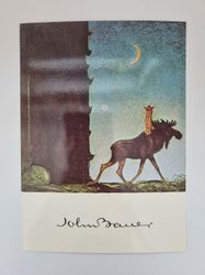 Vykort - John Bauer, Sagan om älgtjuren Skutt och