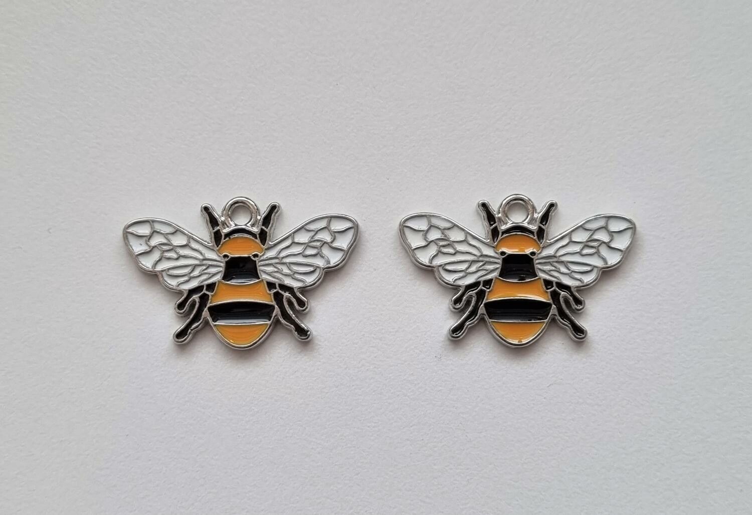 Miniatyr Charms Berlocker Bin , 2 st