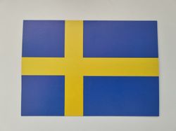 Vykort - Sverigeflagga, svenska flaggan