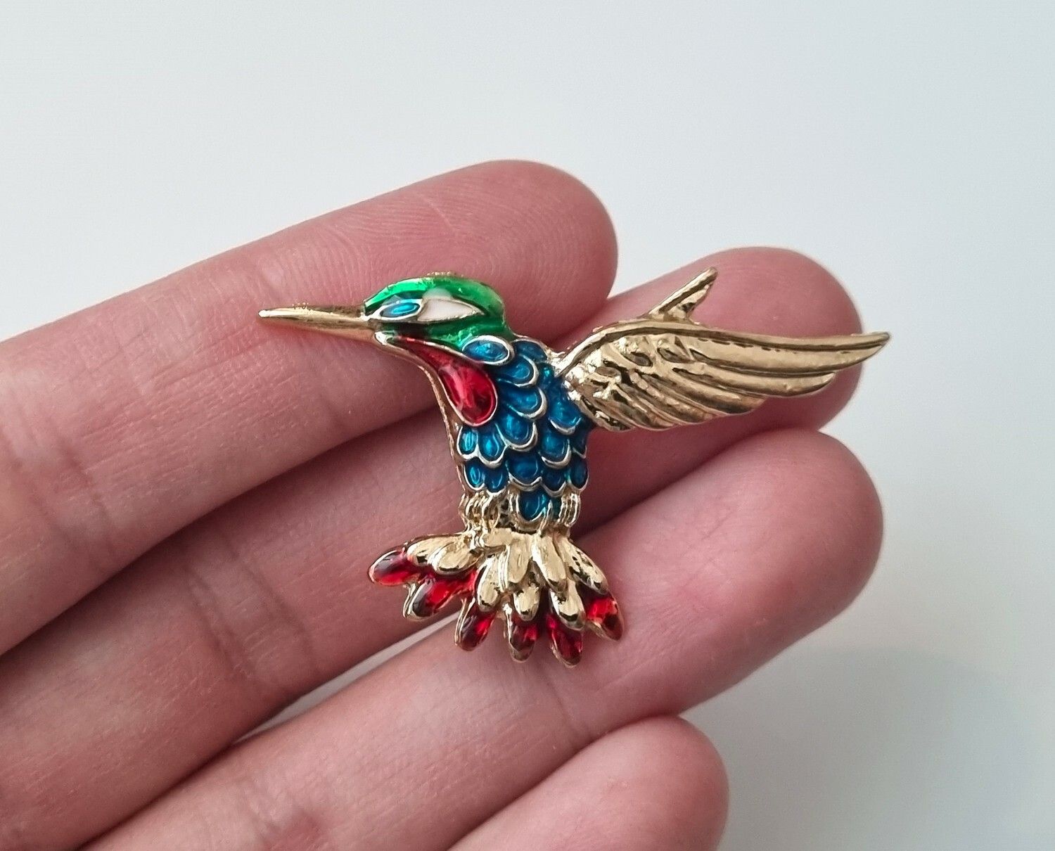 Vacker liten brosch - Fågel, fågelbrosch