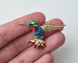 Vacker liten brosch - Fågel, fågelbrosch
